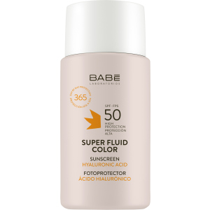 Сонцезахисний супер флюїд ВВ з тонуючим ефектом Babe Laboratorios SPF 50 для всіх типів шкіри 50 мл (8436571631114) рейтинг