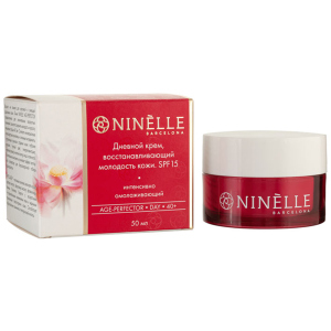 Крем для обличчя Ninelle Barcelona Age-perfector 40+ денний, що відновлює молодість шкіри SPF-15 50 мл (8435328113576) краща модель в Рівному