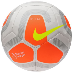 М'яч футбольний Nike Pitch Premier League Size 5 White/Orange (SC3569-104) в Рівному