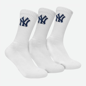 Шкарпетки New York Yankees 3 pk Crew 15100002-1001 31-34 р 3 пари Білі (8718984008951) ТОП в Рівному