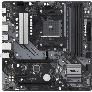 Материнська плата ASRock A520M Phantom Gaming 4 (sAM4, AMD A520, PCI-Ex16) ТОП в Рівному