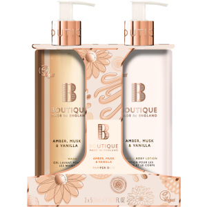 Набор для женщин Grace Cole Amber, Musk & Vanilla Hand Care Duo (5055443652625)