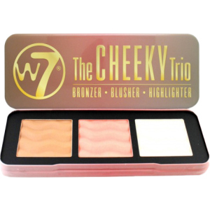 Хайлайтер для лица W7 The Cheeky Trio bronzer,blusher,highlighter 21 г (5060406141122) лучшая модель в Ровно