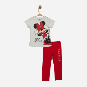 Костюм (футболка + лосини) Disney Minni Mouse MN18067 110 см Біло-червоний (8691109891440) рейтинг