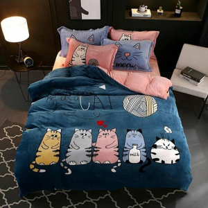 Пододеяльник MirSon Бязь Premium 17-0492 Furry cats 160 x 220 см (2200003469462) в Ровно