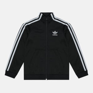 Спортивна кофта дитяча Adidas Track FM5681 140 см Black (4062054668298) краща модель в Рівному