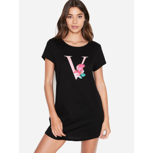 Домашнє плаття Victoria's Secret 358415044 S Чорне (1159752832) ТОП в Рівному