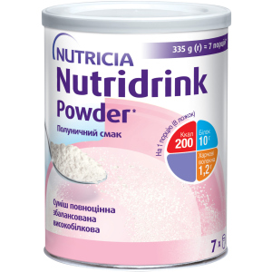 Ентеральне харчування Nutricia Nutridrink Powder Strawberry зі смаком полуниці з високим вмістом білка та енергії 335 г (4008976681694) краща модель в Рівному