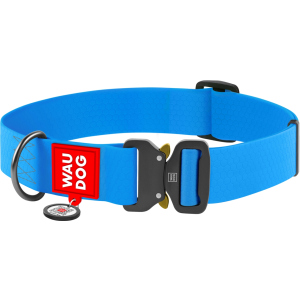 Нашийник Collar Waudog Waterproof XXL 40 мм 43-70 см Блакитний (28012) краща модель в Рівному