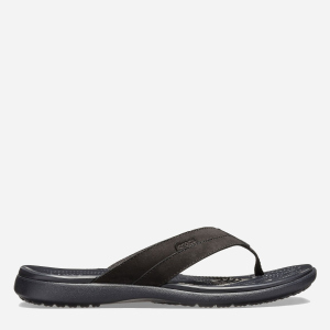 В'єтнамки Crocs Santa Cruz Leather Flip 205613-060-M7 39-40 24.6 см Чорні (191448313798) в Рівному