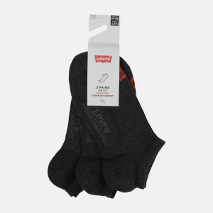 Набор носков Levi's 903050001-267 35-38 3 пары Anthracite Melange/Black (8718824981499) ТОП в Ровно