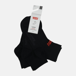 Набор носков Levi's 903051001-884 35-38 3 пары Jet Black (8720245101141) лучшая модель в Ровно