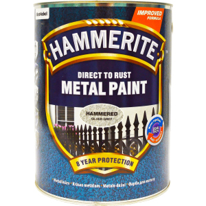 Фарба Hammerite Metal Paint Hammered - глянсова фарба алкідна по металу, захисна, чорна, 5 л (5126349) в Рівному