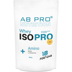 хорошая модель Протеин изолят AB PRO ISO PRO Whey+ Amino 450 г Манго (ISOPROABMA109)