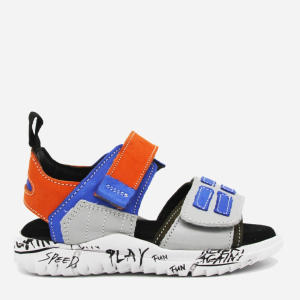 Сандалии VUVU KIDS Navy/orange/light grey and black line 3725 26 (9.5) 8.5 Синий/Оранжевый/Серый (8380001372526)