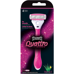 купить Станок для бритья Wilkinson Sword Quattro for Woman + 1 сменный картридж (4027800718030)