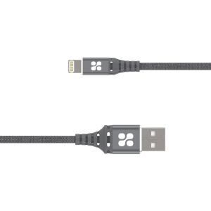 Кабель Promate NerveLink-i USB/Lightning MFI 2.4А 1.2 м Grey (nervelink-i.grey) в Ровно