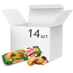 Упаковка печенья Roshen Lovita Soft Cream Cookies hazelnut 170 г x 14 шт (4823077633416) в Ровно