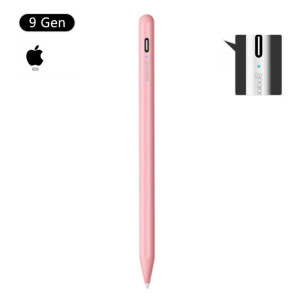 Стілус для планшета Apple iPad 2018-2021 Goojodoq 9 Gen Magnetic Type-C 1.2mm Pink надійний