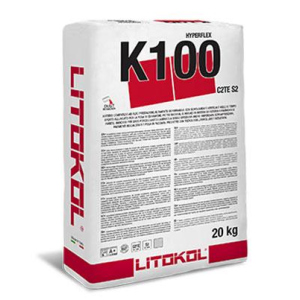 Клей на цементній основі Litokol HYPERFLEX K100 20кг (K100B0020) Білий