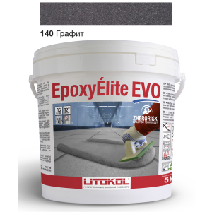 Эпоксидная затирка Litokol Epoxyelite EVO c.140 Чёрный графит 5кг лучшая модель в Ровно