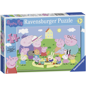 Пазл Ravensburger Свинка Пеппа на прогулянці 35 елементів (4005556086320) рейтинг