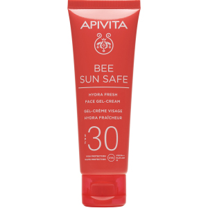 Сонцезахисний гель-крем для обличчя Apivita Bee Sun Safe SPF30 50 мл (5201279080150) надійний