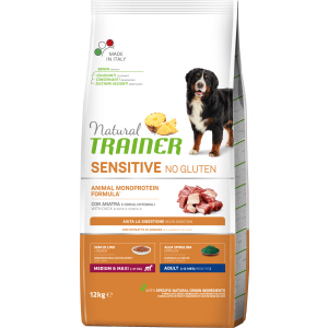 Сухий корм для собак Trainer Natural Dog Sensitive Adult з качкою та цільними зернами 12 кг (8059149252520) в Рівному