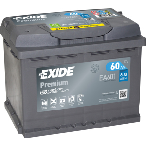 Автомобильный аккумулятор Exide Premium 60 А·ч (+/-) Euro (600EN) (EA601) лучшая модель в Ровно