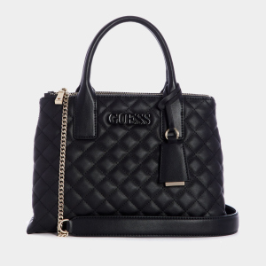 Сумка женская Guess Elliana Satchel 562 Черная (H2000029600005) лучшая модель в Ровно