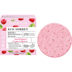 Пілінг-брусок Bielenda Sorbet Raspberry для відлущування та очищення обличчя 60 г (5902169042752)