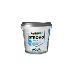 Лак для каменю STRONG AQUA Kompozit 2.5 л (4820085745124) краща модель в Рівному