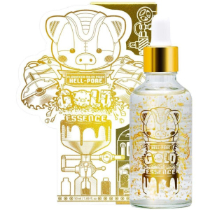 Есенція для обличчя Elizavecca Milky Piggy Hell-Pore Gold Essence з частинками 24к золота 50 мл (8809624500086) краща модель в Рівному