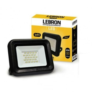 LED прожектор Lebron LF, 30W, LED, 2400Lm, 6200К (4748) ТОП в Рівному