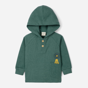 хороша модель Худі утеплене Zippy Hooded Bl 3103312001 82 см Green (5602156892734)