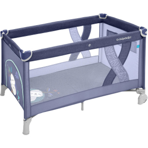 Манеж-ліжечко Baby Design Simple 03 Blue (292576) (5901750292576) ТОП в Рівному