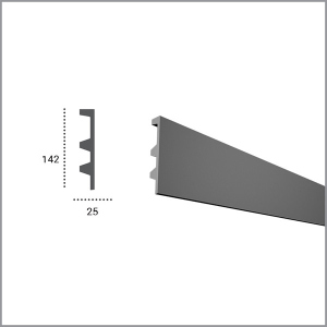 Карниз Tesori KF505 (142x25)мм гибкий в Ровно