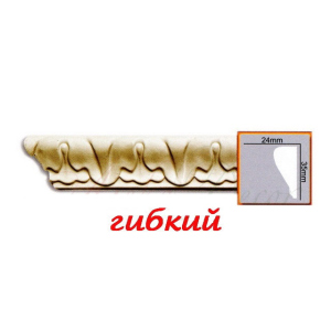 Молдинг гибкий CR686F Gaudi Decor (35x24)мм лучшая модель в Ровно