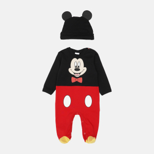 Чоловічок + шапочка Disney Mickey Mouse MC10455 56-62 см Чорно-червоний (8691109774484)