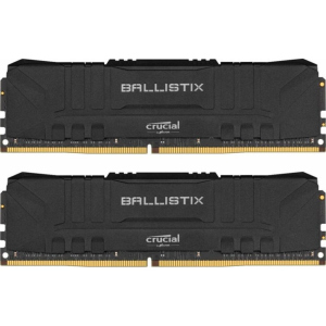 Модуль пам'яті для комп'ютера DDR4 16GB (2x8GB) 3200 MHz Ballistix Black MICRON (BL2K8G32C16U4B) краща модель в Рівному