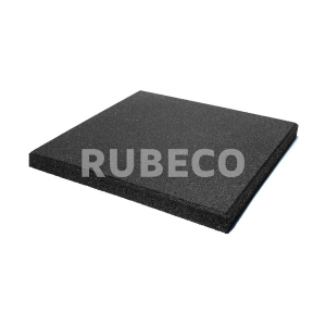 Резиновая плитка RUBECO 500*500*40мм черная 1м2