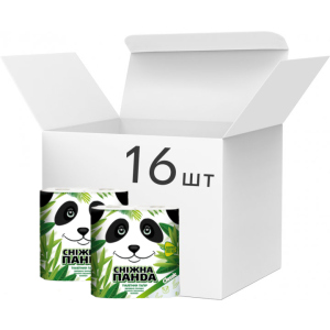 Упаковка туалетной бумаги Снежная Панда Классик 150 отрывов 2 слоя 16 пачек по 4 рулона (4823019007626) в Ровно