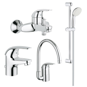 хорошая модель Набор смесителей Grohe Euroeco 123242K