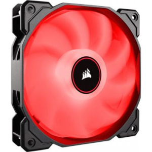 Вентилятор Corsair AF120 LED (2018) Red (CO-9050080-WW), 120x120x25мм, 3-pin, черный лучшая модель в Ровно