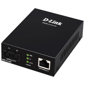 Медіаконвертер D-Link DMC-G10SC 1xGE, 1x1000BaseLX, SM, 10км, SC краща модель в Рівному