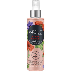 хорошая модель Мист увлажняющий парфюм для тела и волос Yardley Poppy & Violet Moisturising Fragrance Body Mist 200 мл (5056179301252)