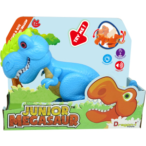 Игрушка Dragon-I Джуниор Мегазавр. T-Rex рычащий и кусающий Синий (4894166800798-3) надежный