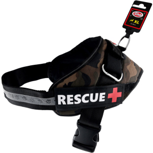 Шлей посилений Pet Nova Rescue+ XL 70-90 см Камуфляжний (HA-RESCUE-CAMUFLAGE-XL) (5903031442366) в Рівному