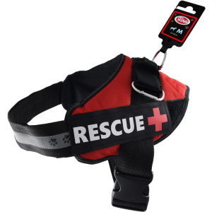 Шлей посилений Pet Nova Rescue+ M 55-65 см Червоний (HA-RESCUE-RE-M) (5903031442229) надійний