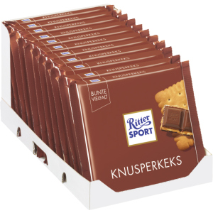 Упаковка молочного шоколада Ritter Sport с начинкой из сливочного печенья 11 шт х 100 г (4000417214607) в Ровно